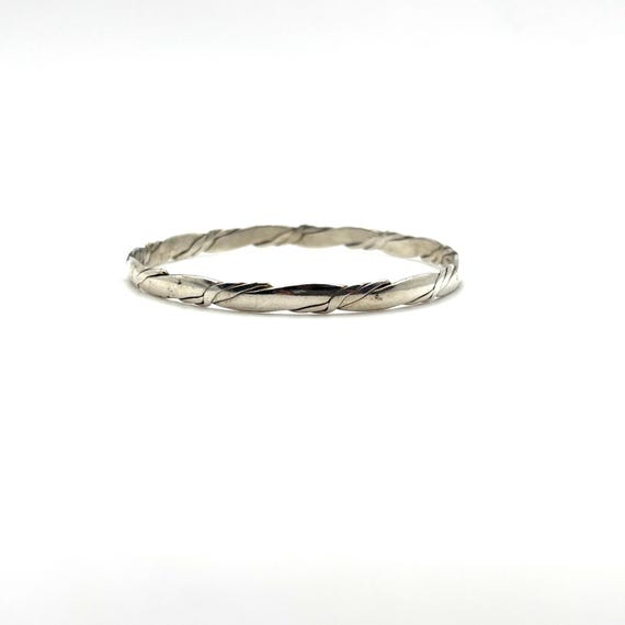 Two Sterling Silver Bangle Bracelets - image 4