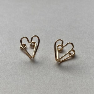 Heart Wire Clip-On Earrings image 1