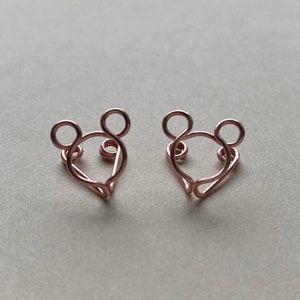 Mouse Inspired Wire Clip-On Earrings - Disney Inspired Clip on Earrings - Earrings for Kids