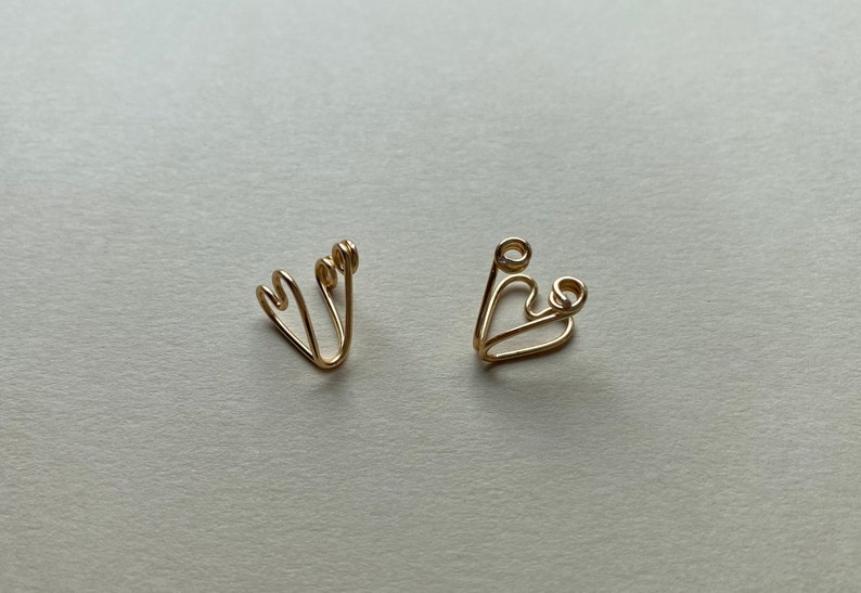 Heart Wire Clip-On Earrings image 2