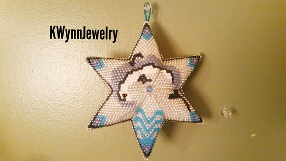 Beading Pattern Star Dolphin Puffy Star Patterns Size 08 Seed Beads Dolphin Warped Square Peyote Stitch Beaded Star 3d