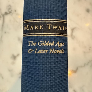 Great Classic by Mark Twain, The Gilded Age, First Edition, Blue and Gold Gilded Cover