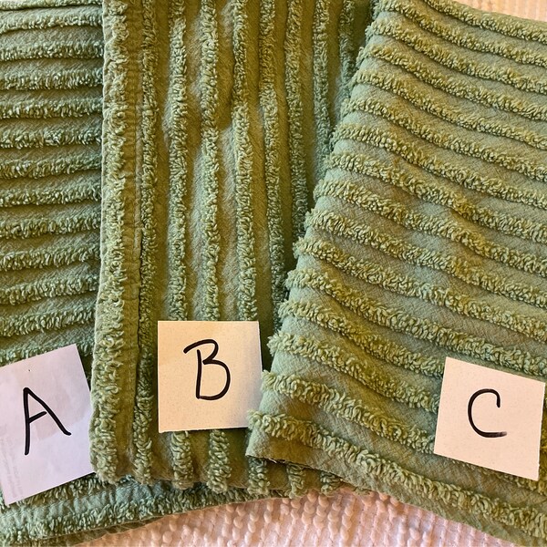 Vintage Green Chenille Bedspread Etsy