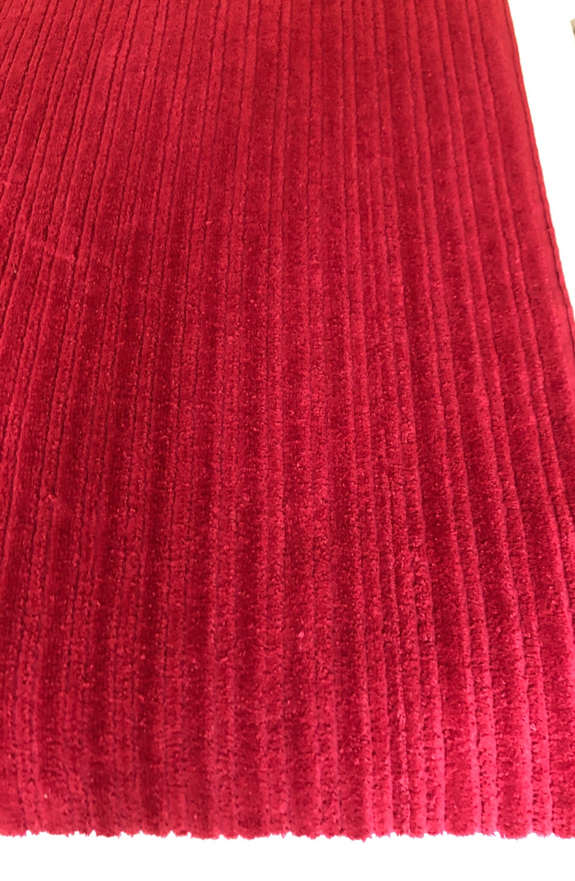 Pretty Vintage 54x 27 Dark Red 8 Wale Corduroy Fabric Large | Etsy