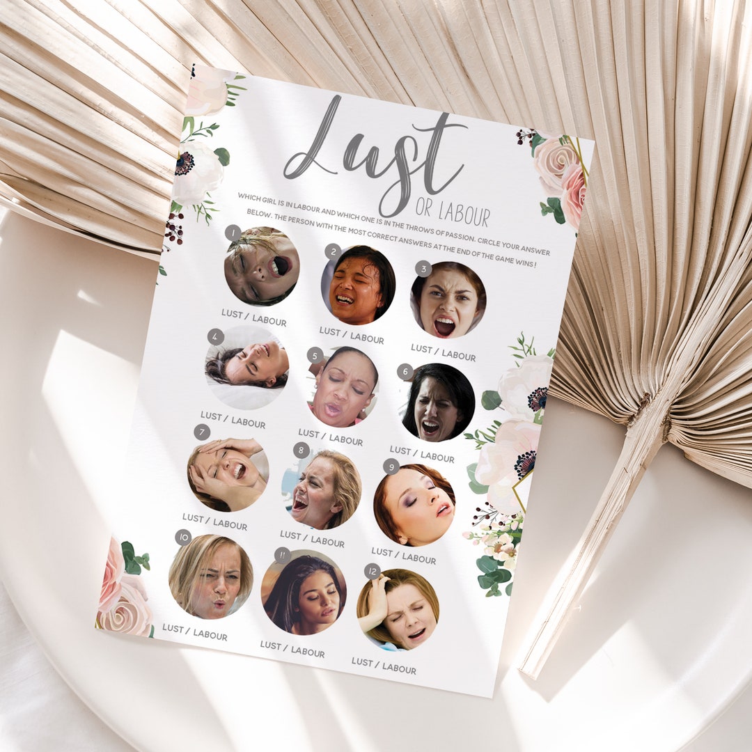 20 jeux de fête prénatale Labour or Lust - Botanicals (20 cartes