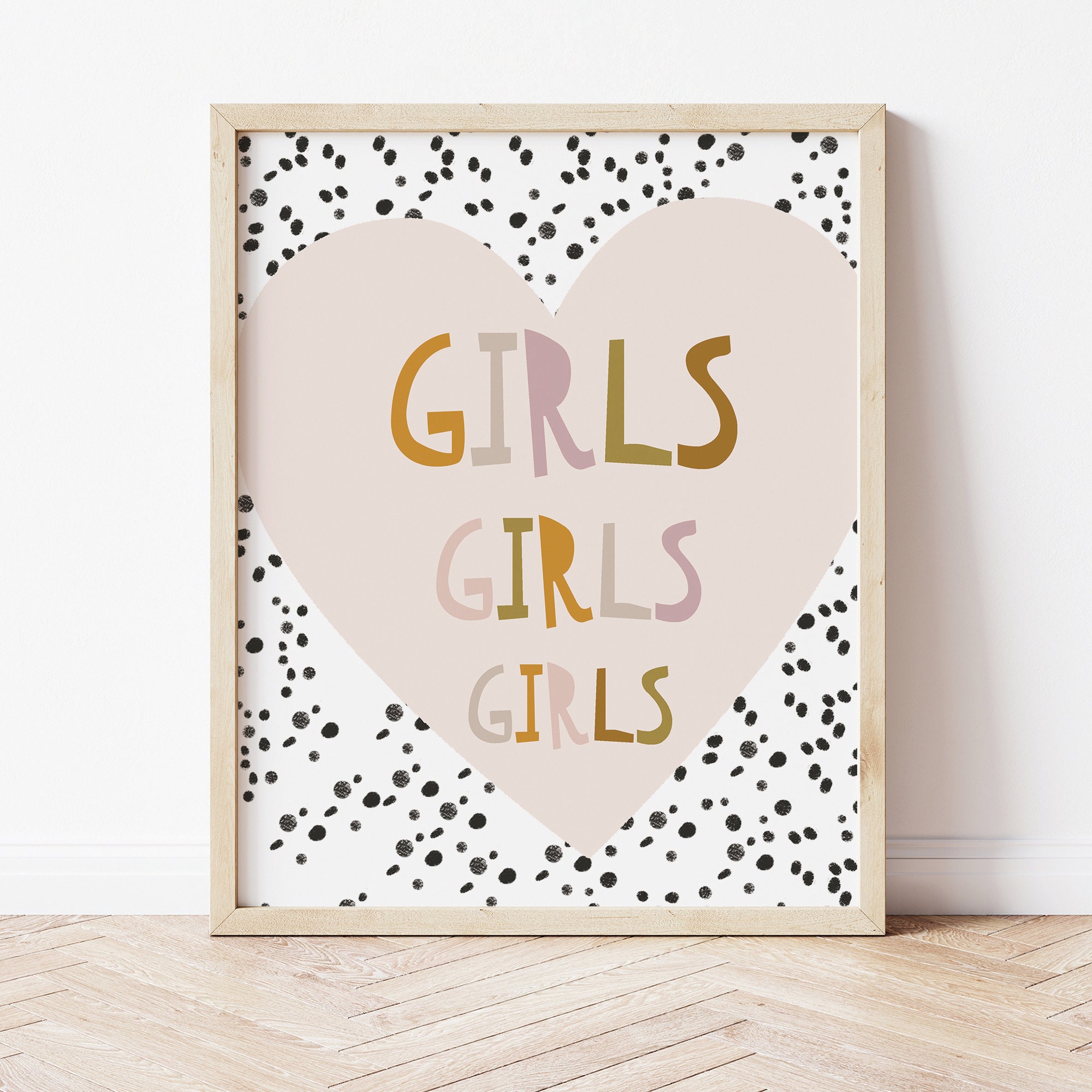 Girls Room Wall Art Prints Posters Pictures 3 Pack Scandi - Etsy UK