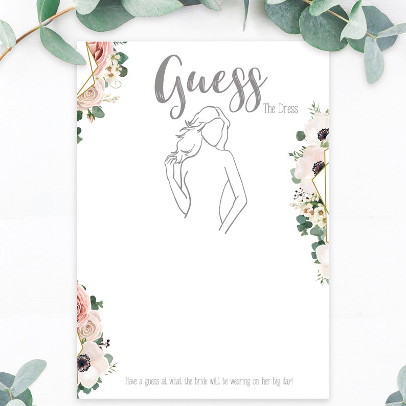 hen party games guess the dress cards hen party accessories etsy