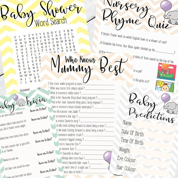 Baby Shower Tarjetas De Prediccion De Juegos Que Sabe Mama Mejor Invita A Pegatinas Nueva Mama