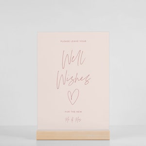 Signe coeur rose souhaitant bien mariage, cartes et cadeaux, signe souhaits bien, carte de voeux bien, rose imprimable souhaitant bien, téléchargeable