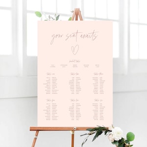 Hochzeit Sitzplan, Love Heart Sitzordnung Zeichen, Sitzplan Vorlage, Sitzplan Vorlage, Sitzplan Vorlage, Sitzordnung
