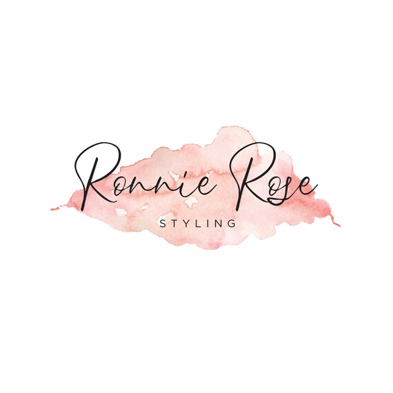 Logo Design Watermark Premade Simple Modern Minimalist Floral Business Design Branding For Stylish Interior Styling Business