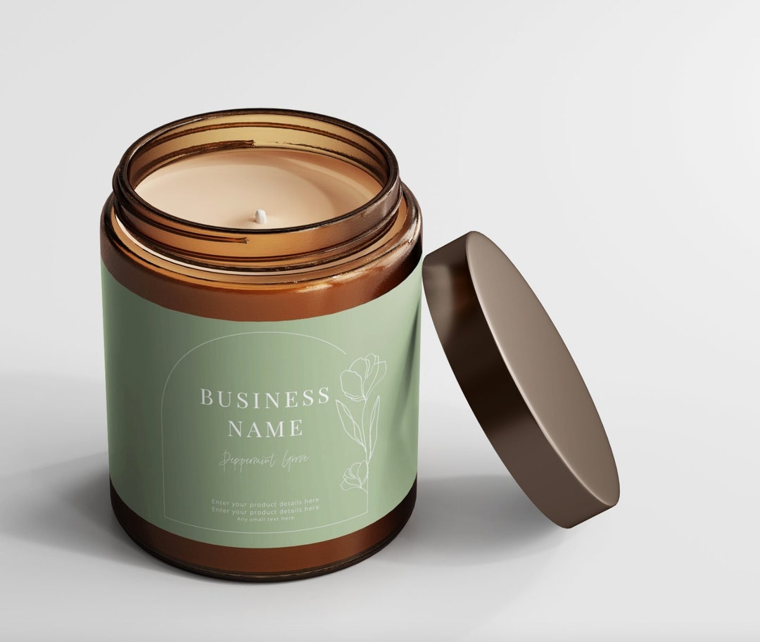 Printable Label Template Instant Editable Download Candle - Etsy Australia