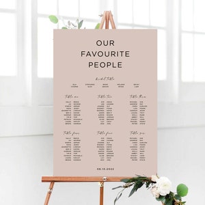 Altrosa Hochzeit Sitzplan, Sitzordnung, Sitzplan, Sitzordnung, Digitaler Sitzplan, Sitzordnung, Druckbares Sitzschild