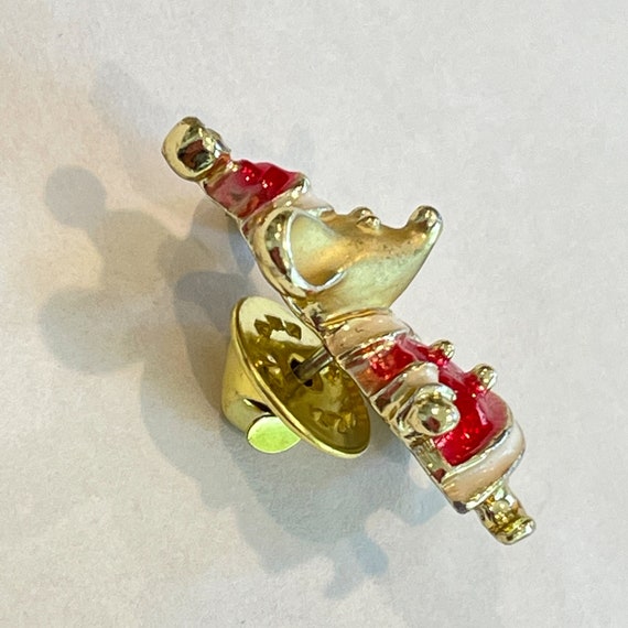 Vintage MCM Small Christmas Mouse Pin/Brooch, Gus… - image 5