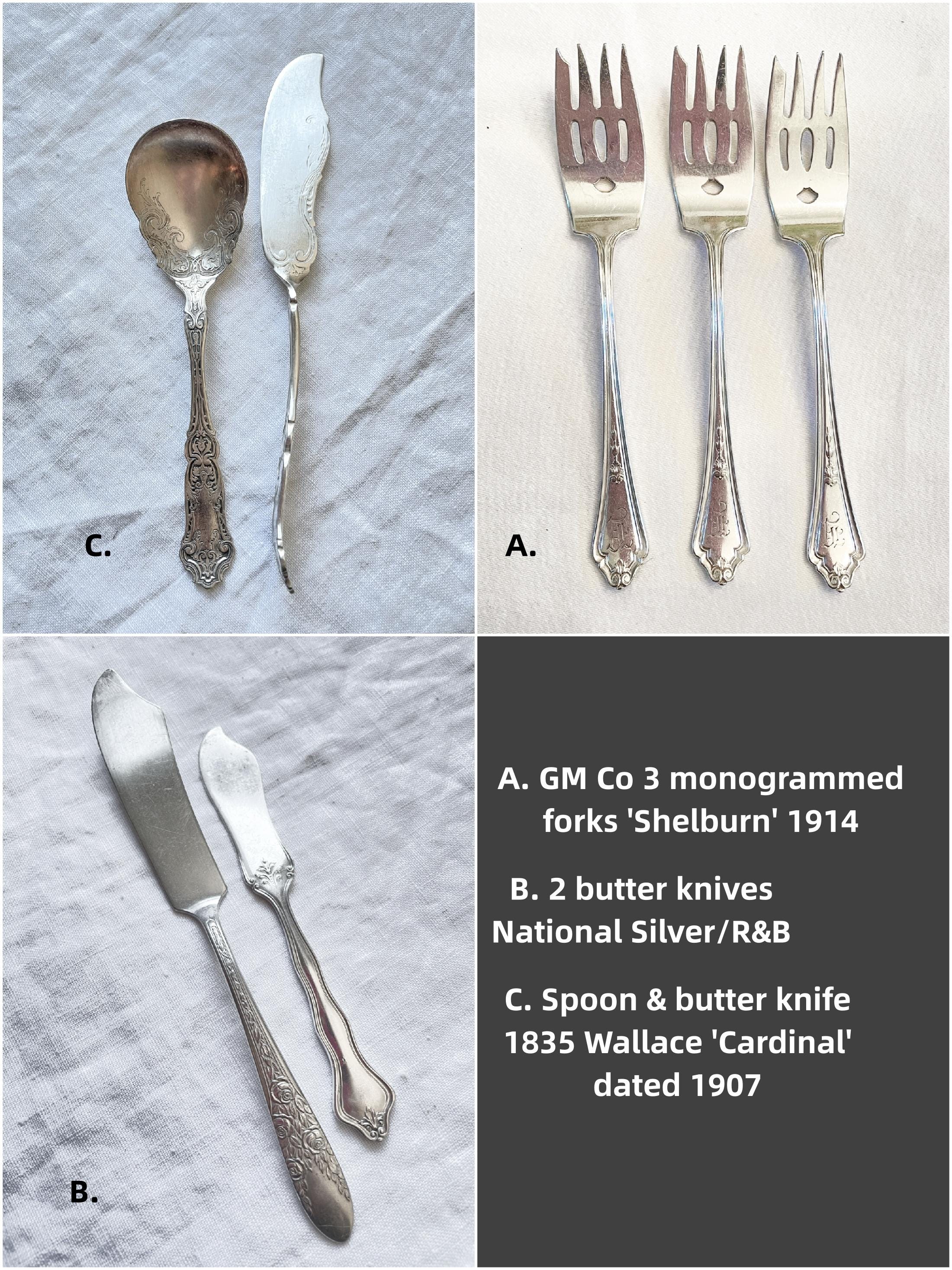B Monogram Flatware