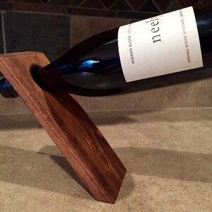 Floating Wine Bottle Holder Wood Wine Bottle Balancer Wine Holder Wine Balancer Wine Stand Wine Rack Girlfriend Gift Mom Her Wife