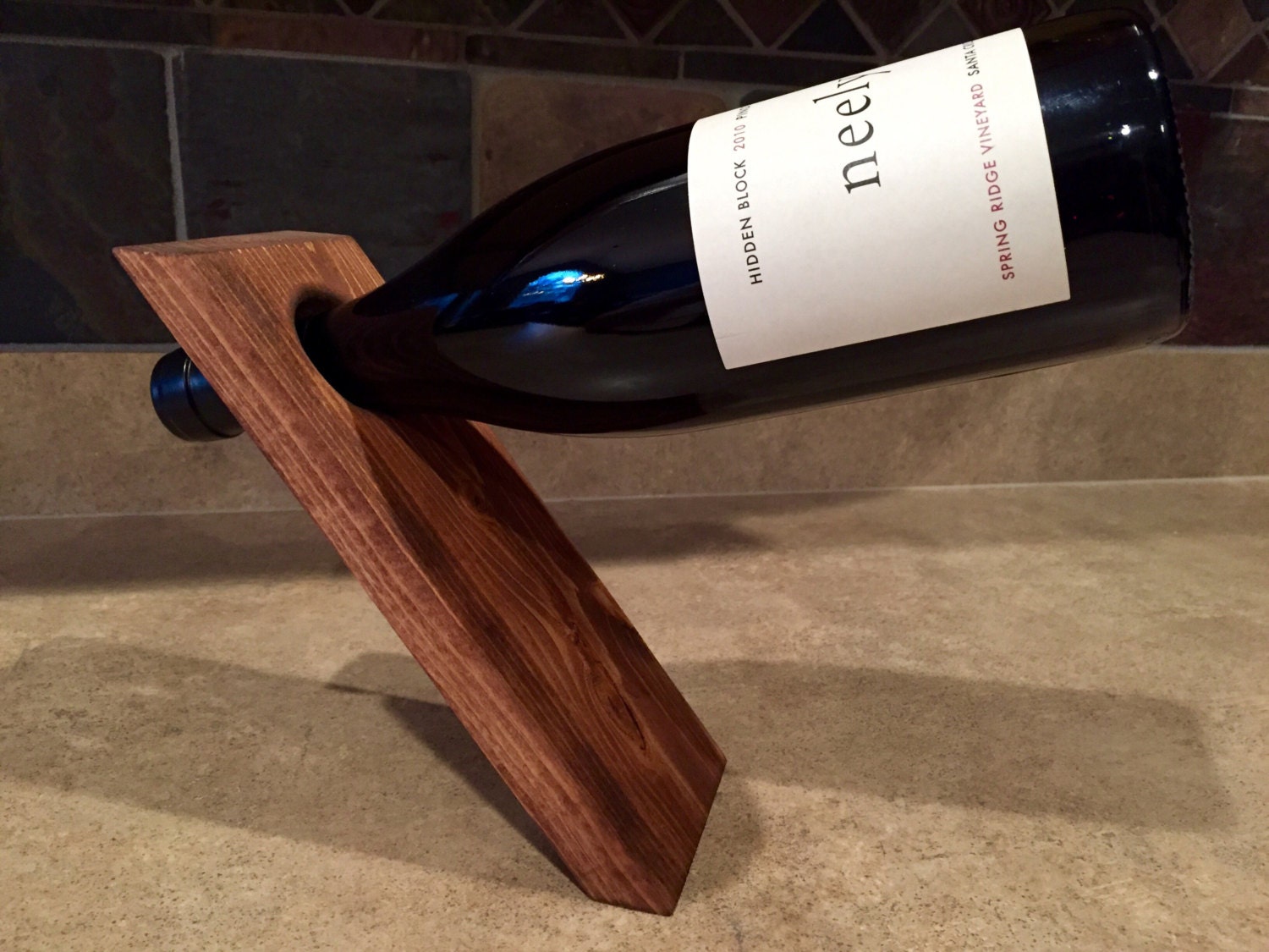Floating Wine Bottle Holder Wood Wine Bottle Balancer Wine Holder Wine Balancer Wine Stand Wine Rack Girlfriend Gift Mom Her Wife Etsy Australia