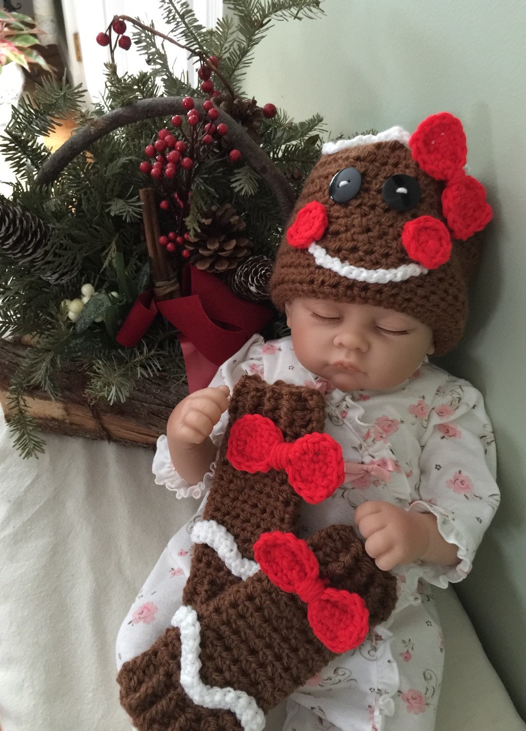 Crochet baby Hat & Leg Warmers Etsy