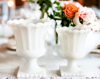 Scented Candles, Vintage, Milk Glass Vase, Best Friend Gift, Cottage Decor