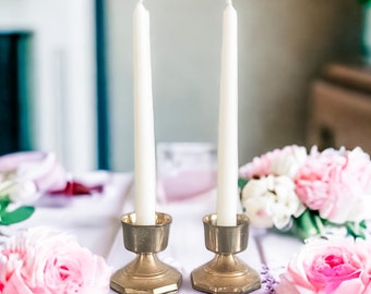 Vintage Brass Candle Holders, Antique Candlesticks, Housewarming Gift, Best Friend Gifts