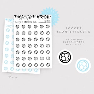 99 CENTS | Soccer icon planner stickers | I53