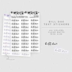 Tekstplannerstickers factuur verschuldigd | T1C