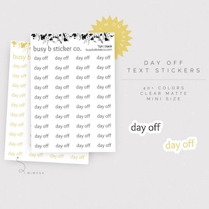 99 CENT | Tekststickers vrije dag | T5A
