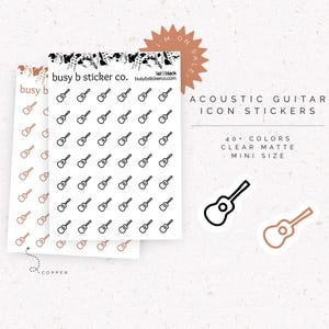99 CENT | Plannerstickers akoestische gitaar | I42