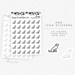 Hondenpictogramplannerstickers | I61