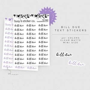 99 CENT | Tekstplannerstickers factuur verschuldigd | T1C