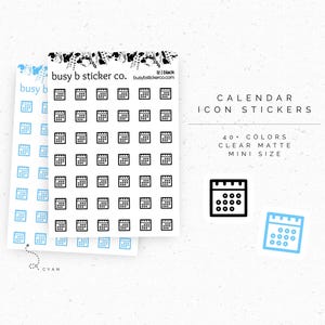 Calendar icon planner stickers | I2