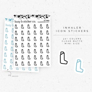 Inhaler icon planner stickers | I17