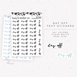 Tekststickers vrije dag | T5C
