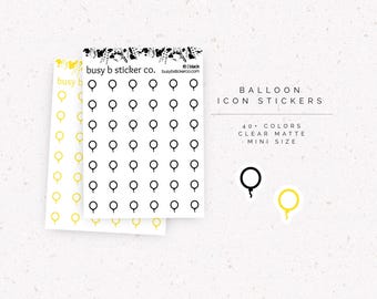 Balloon icon stickers | I006