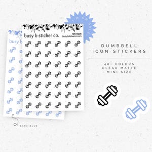 25% OFF | Dumbbell icon stickers | I18