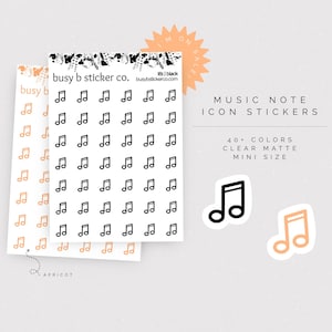 25% OFF | Music note icon stickers | I81