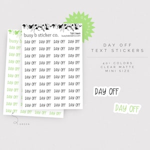 99 CENT | Tekststickers vrije dag | T5B