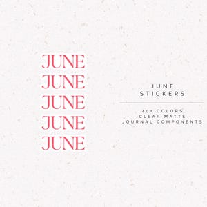 June stickers | FMON06