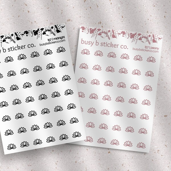 Lotus Flower Sticker - Etsy