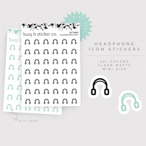 99 CENT | Mini Kopfhörer Symbol-Sticker | I32