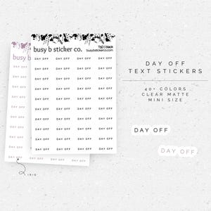 Tekststickers vrije dag | T5D