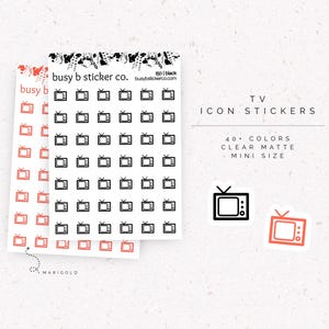 Adesivos para planejador de ícones de TV | I50