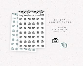 Camera icon stickers | I003