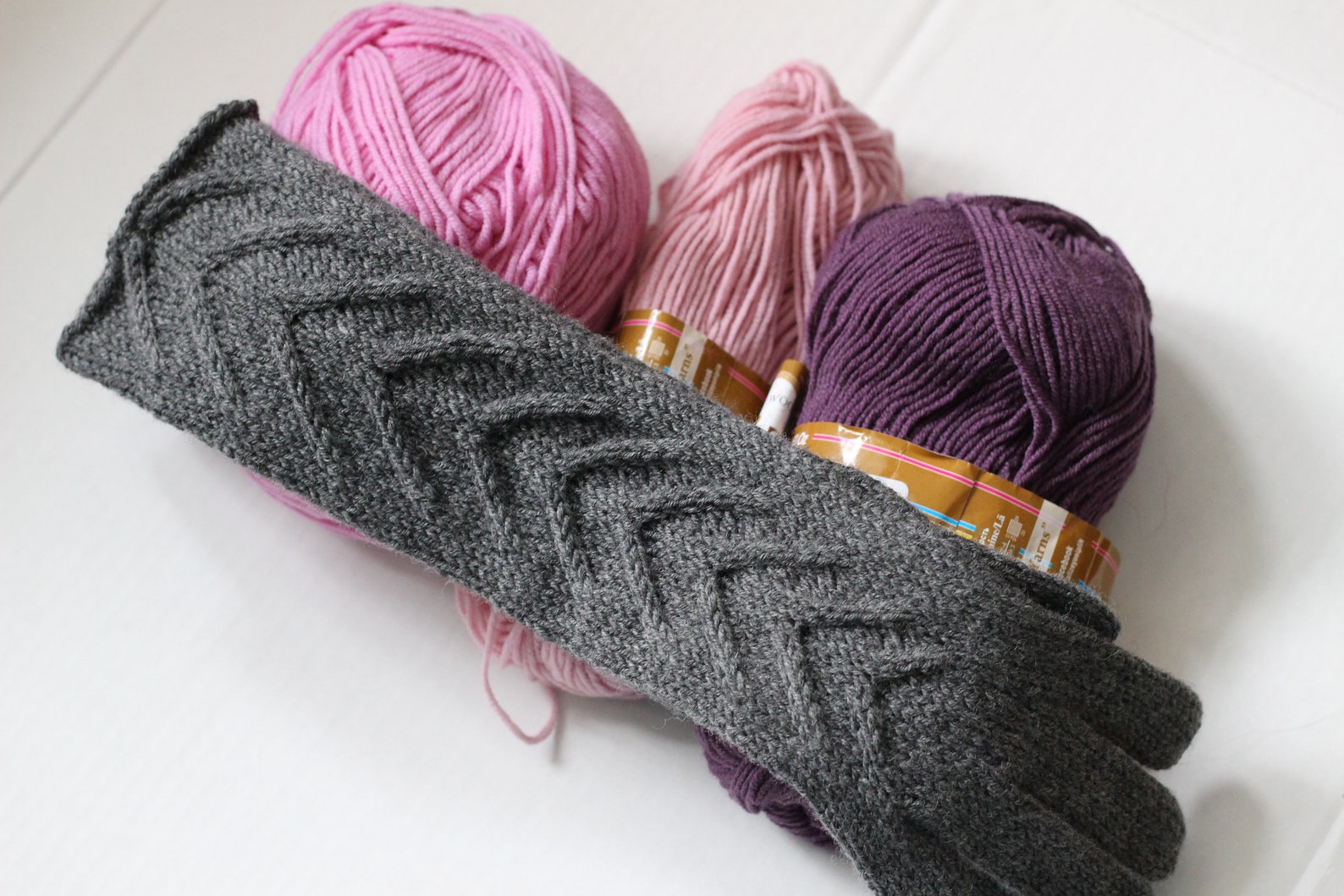 Winter Gloves Long Gloves for Women 100 Pure Wool Hand Knit Etsy