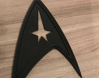 Star Trek Emblem - Command Starship Enterprise 3D Printed Wall Hang