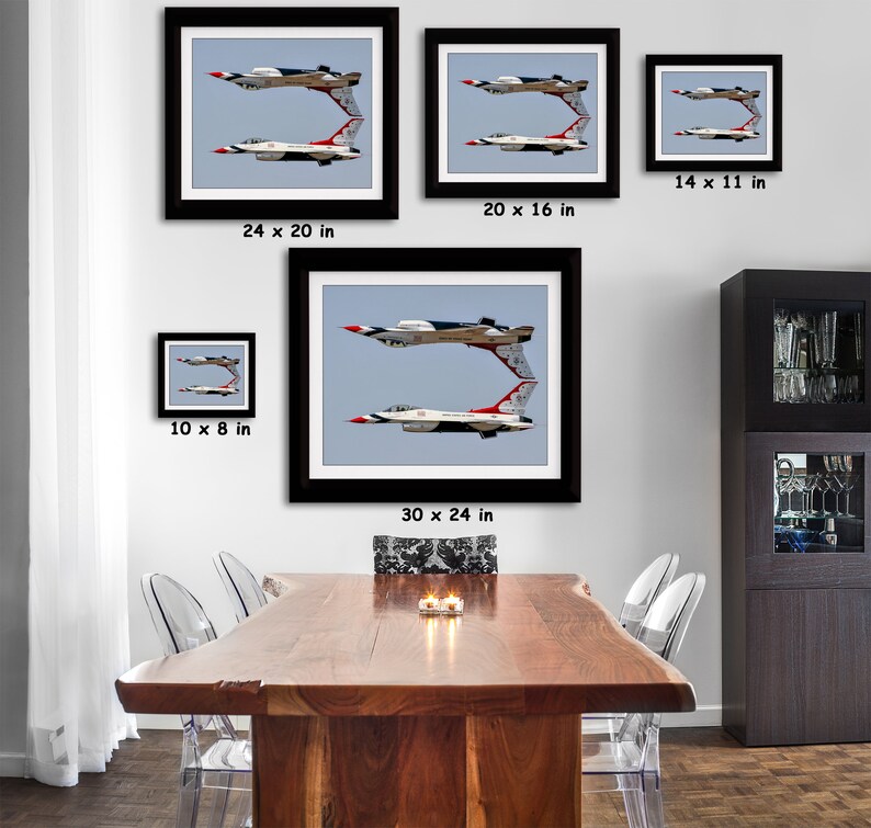 Air Force Thunderbirds Photograph, Air Show Photo, Aviation Gift for