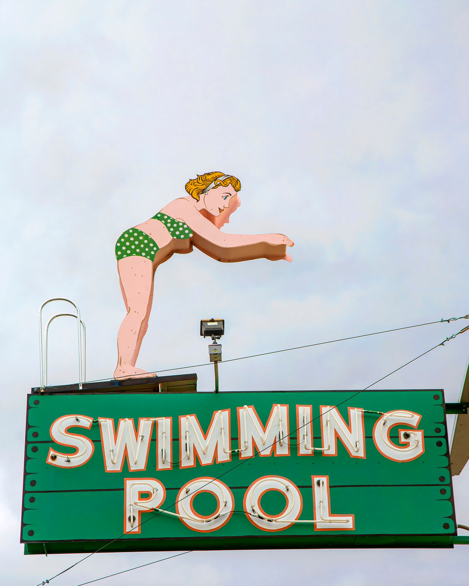 Vintage Neon Sign Swimming Pool Sign Swimmer Neon Sign | Etsy