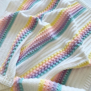 PDF Crochet Pattern - The Candy Twist Blanket