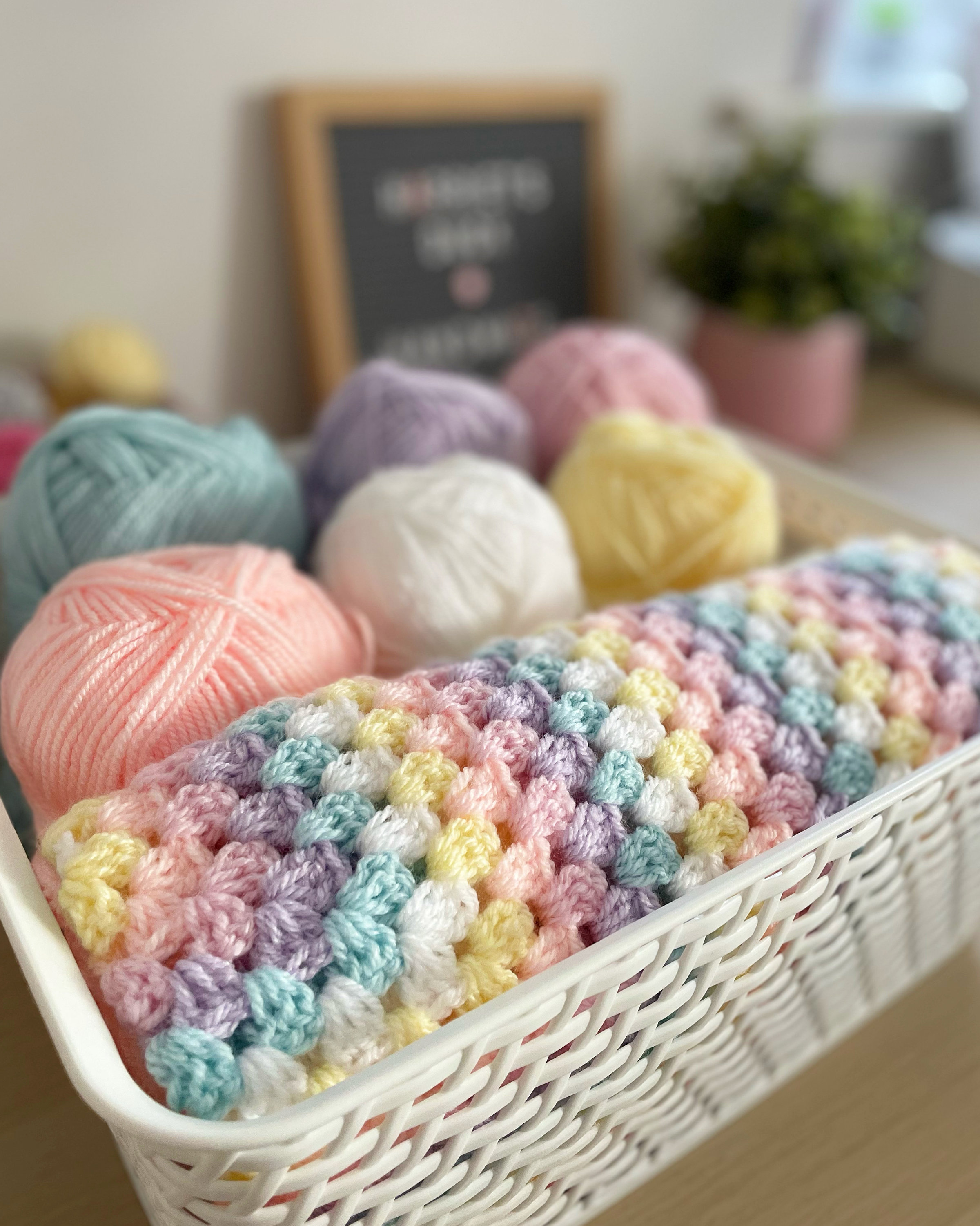 Crochet Pattern - Candy Granny Square Blanket - PDF Instant Download ...