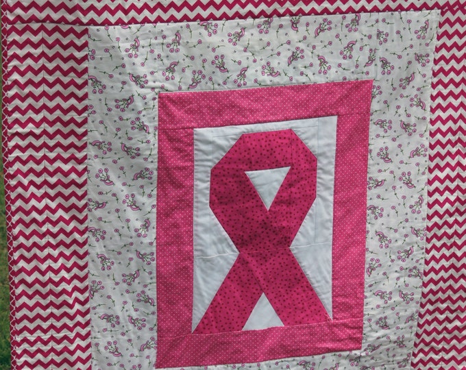 Breast Cancer Awareness Quilt, Breast Cancer Quilt, Breast Cancer